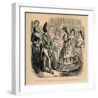 'Marriage of his Majesty Henry III and Eleanor of Provence', c1860, (c186-John Leech-Framed Giclee Print