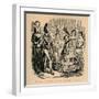 'Marriage of his Majesty Henry III and Eleanor of Provence', c1860, (c186-John Leech-Framed Giclee Print