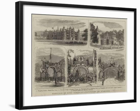 Marriage of Lord Burghley, Festivities at Stamford-null-Framed Giclee Print