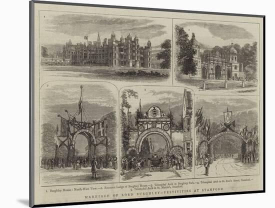 Marriage of Lord Burghley, Festivities at Stamford-null-Mounted Giclee Print