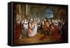 Marriage of Louis of France, Duke of Burgundy, and Marie Adelaide of Savoy, 7 December 1697-Antoine Dieu-Framed Stretched Canvas