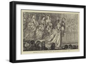 Marriage of Mademoiselle Christine Nilsson and M Rouzaud in Westminster Abbey-null-Framed Giclee Print