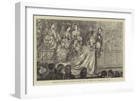 Marriage of Mademoiselle Christine Nilsson and M Rouzaud in Westminster Abbey-null-Framed Giclee Print