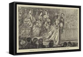 Marriage of Mademoiselle Christine Nilsson and M Rouzaud in Westminster Abbey-null-Framed Stretched Canvas