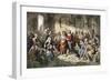 Marriage of Pocahontas to John Rolfe, Jamestown Colony, 1614-null-Framed Giclee Print