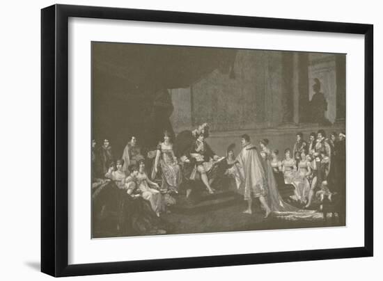 'Marriage of Prince Jerome Bonaparte and Princess Frederica Catherine of Würtemberg', 1807, (1896)-M Haider-Framed Giclee Print