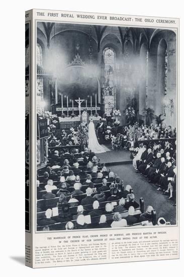 Marriage of Prince Olaf of Norway and Princess Martha of Sweden-null-Stretched Canvas