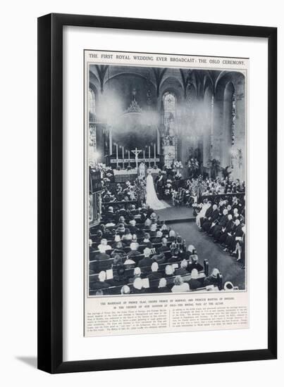 Marriage of Prince Olaf of Norway and Princess Martha of Sweden-null-Framed Art Print