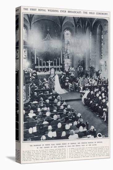 Marriage of Prince Olaf of Norway and Princess Martha of Sweden-null-Stretched Canvas