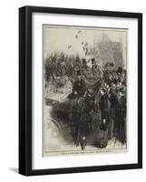 Marriage of Princess Louise, Throwing the Slipper at the Bride and Bridegroom-null-Framed Giclee Print