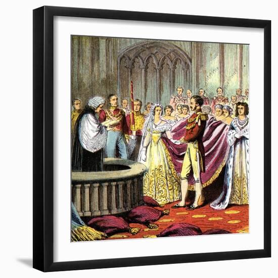 Marriage of Queen Victoria, 1840-null-Framed Giclee Print