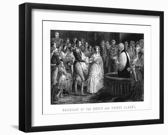 Marriage of Queen Victoria and Albert, Chapel Royal, St James's Palace, 10th February, 1840-null-Framed Giclee Print