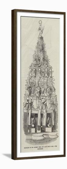 Marriage of Sir Robert Peel and Lady Emily Hay, the Bridecake-null-Framed Giclee Print