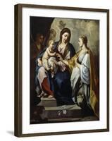 Marriage of St Catherine, Attributed to Francesco Guarino (1611-1654), 17th Century-null-Framed Giclee Print