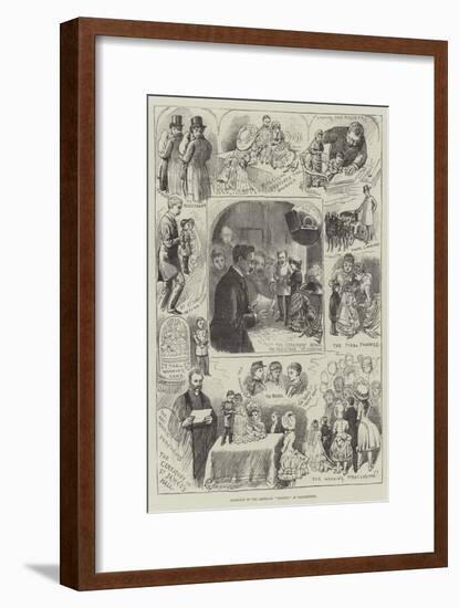 Marriage of the American Midgets at Manchester-Alfred Courbould-Framed Giclee Print