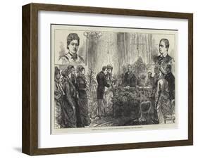 Marriage of the Earl of Rosebery to Miss Hannah Rothschild, the Civil Ceremony-Charles Robinson-Framed Giclee Print