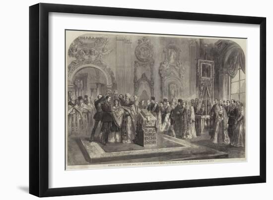 Marriage of the Hereditary Grand Duke Alexander to Princess Hagmar in the Chapel of the Winter Pala-null-Framed Giclee Print