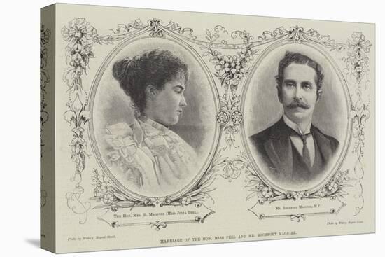 Marriage of the Honourable Miss Peel and Mr Rochfort Maguire-null-Stretched Canvas