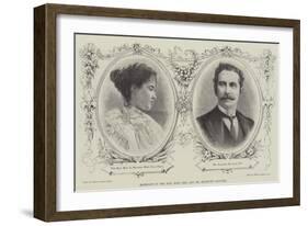 Marriage of the Honourable Miss Peel and Mr Rochfort Maguire-null-Framed Giclee Print