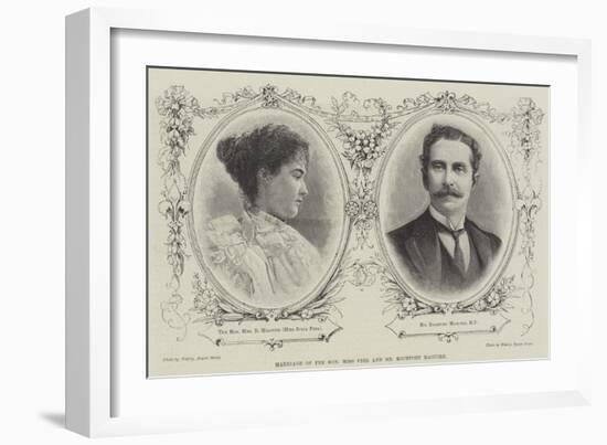 Marriage of the Honourable Miss Peel and Mr Rochfort Maguire-null-Framed Giclee Print