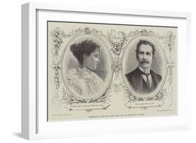 Marriage of the Honourable Miss Peel and Mr Rochfort Maguire-null-Framed Giclee Print