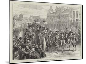 Marriage of the King and Queen of Spain at Madrid, the Procession-null-Mounted Giclee Print