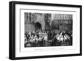Marriage of the Prince of Wales, St George's Chapel, Windsor on 10 March 1863-null-Framed Giclee Print