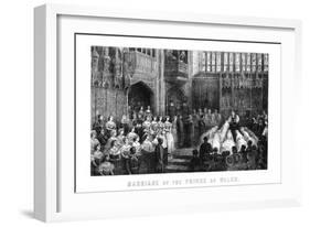 Marriage of the Prince of Wales, St George's Chapel, Windsor on 10 March 1863-null-Framed Giclee Print