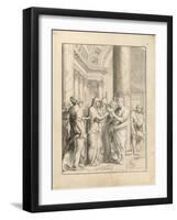 Marriage of the Virgin, C.1640-Jacques Stella-Framed Giclee Print