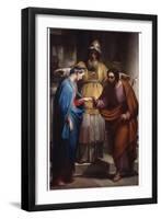 Marriage of the Virgin (Mary and Joseph before the Priest)-Pietro Pietro Gagliardi-Framed Art Print