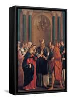 Marriage of the Virgin Mary-Bartolomeo Gennari-Framed Stretched Canvas