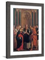 Marriage of the Virgin Mary-Bartolomeo Gennari-Framed Art Print