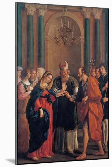 Marriage of the Virgin Mary-Bartolomeo Gennari-Mounted Art Print