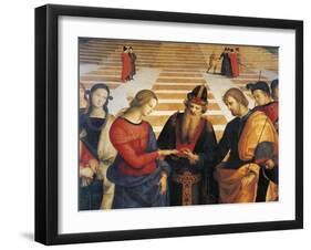 Marriage of Virgin-Raphael-Framed Giclee Print