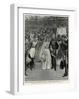 Marriage of Wilhelmina of Netherlands and Prince Henry-F. De Haenen-Framed Art Print