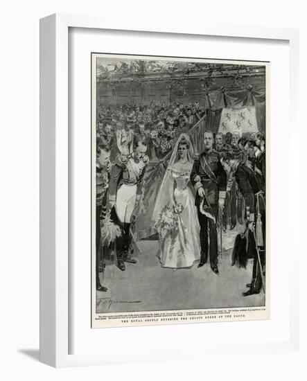 Marriage of Wilhelmina of Netherlands and Prince Henry-F. De Haenen-Framed Art Print