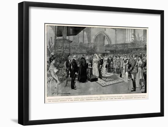 Marriage of Wilhelmina of Netherlands and Prince Henry-null-Framed Art Print