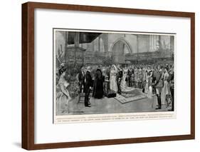 Marriage of Wilhelmina of Netherlands and Prince Henry-null-Framed Art Print