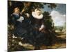 Marriage Portrait of Isaac Abrahamsz Massa and Beatrix Van Der Laen, 1622-Frans I Hals-Mounted Giclee Print