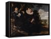 Marriage Portrait of Isaac Massa and Beatrix van der Laen-Frans Hals the Elder-Framed Stretched Canvas