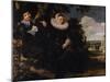 Marriage Portrait of Isaac Massa and Beatrix van der Laen-Frans Hals the Elder-Mounted Giclee Print