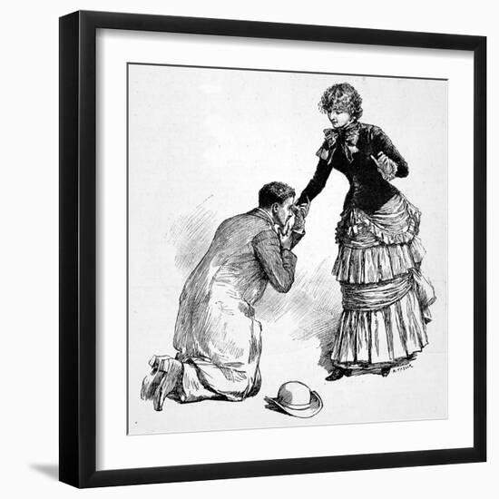 Marriage Proposal-null-Framed Art Print