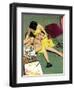 Marriageable Man  - Saturday Evening Post "Leading Ladies", March 12, 1949 pg.23-Coby Whitmore-Framed Giclee Print