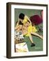 Marriageable Man  - Saturday Evening Post "Leading Ladies", March 12, 1949 pg.23-Coby Whitmore-Framed Premium Giclee Print