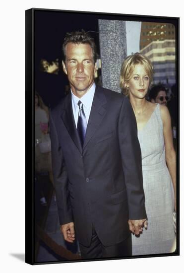 Married Actors Dennis Quaid and Meg Ryan at Film Premiere of His "The Parent Trap"-Mirek Towski-Framed Stretched Canvas