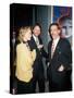 Married Actors Nancy Morgan and John Ritter with Artist Peter Max-null-Stretched Canvas