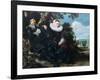 Married Couple in a Garden, C1622-Frans Hals-Framed Giclee Print