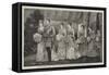 Married!, the Bride and Bridegroom Leaving the Church-null-Framed Stretched Canvas