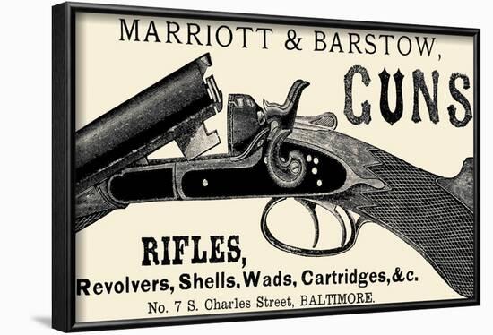 Marriott and Barstow Guns-null-Framed Art Print