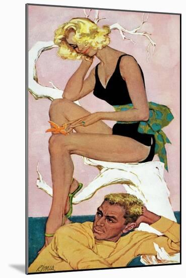 Marry the Boss' Daughter - Saturday Evening Post "Leading Ladies", April 18, 1959 pg.37-Robert Jones-Mounted Giclee Print